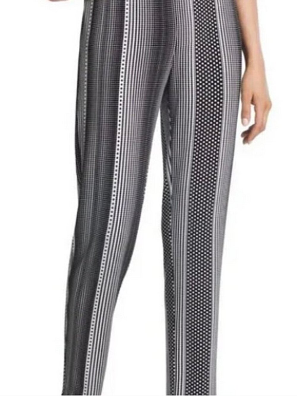 Chicos abstract stripe polka dot pants size 2P